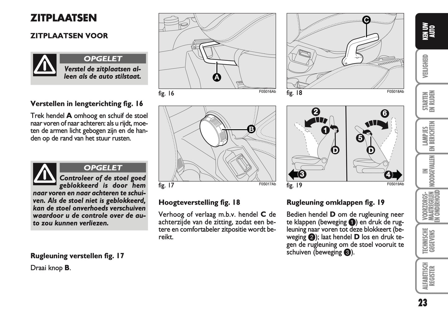 2010-2011 Abarth 500 Gebruikershandleiding | Nederlands