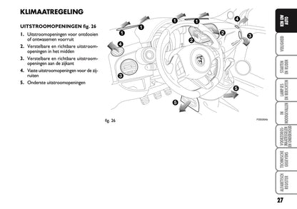 2010-2011 Abarth 500 Gebruikershandleiding | Nederlands