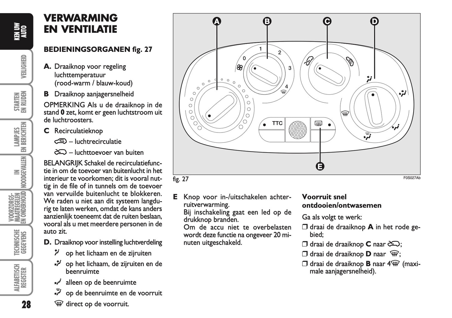2010-2011 Abarth 500 Gebruikershandleiding | Nederlands