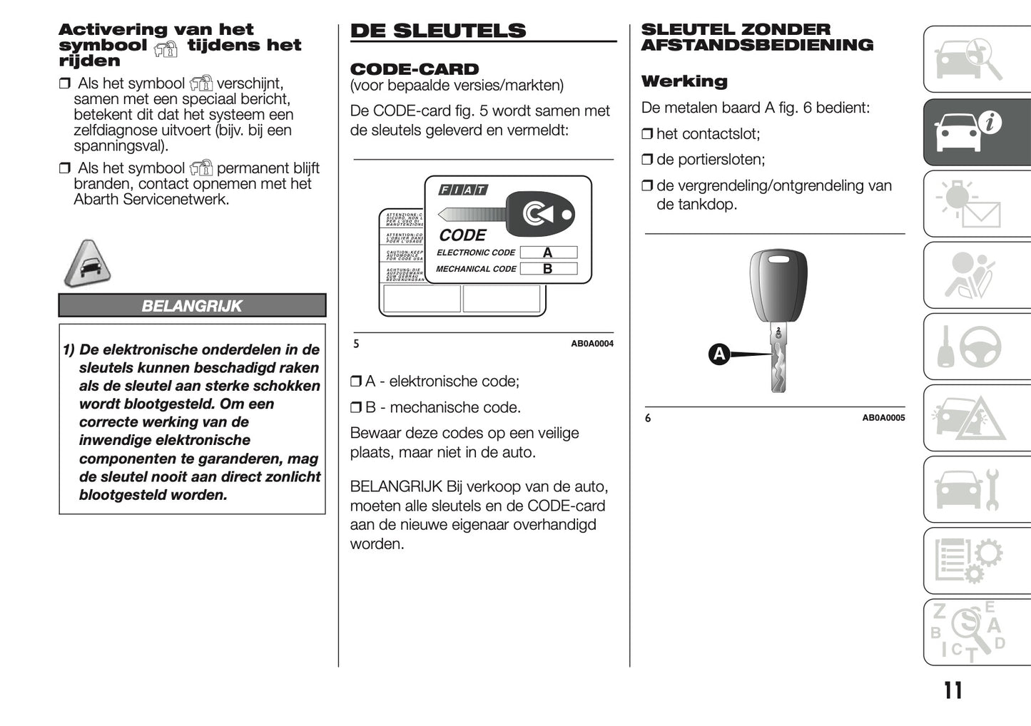 2014 Abarth 500 Gebruikershandleiding | Nederlands