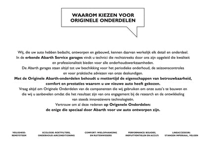 2014 Abarth 500 Gebruikershandleiding | Nederlands