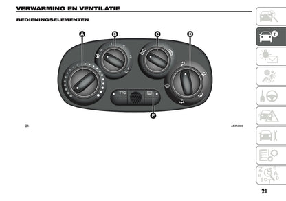 2014 Abarth 500 Gebruikershandleiding | Nederlands