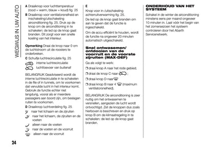 2014 Abarth 500 Gebruikershandleiding | Nederlands