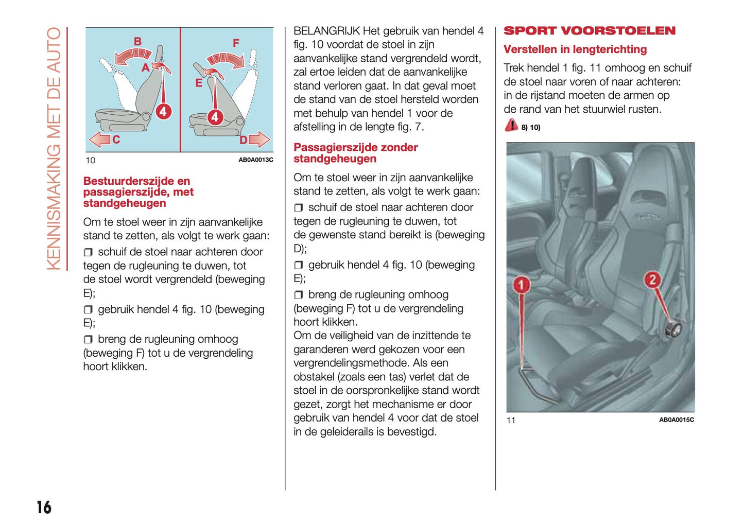 2016-2017 Abarth 500/595 Gebruikershandleiding | Nederlands