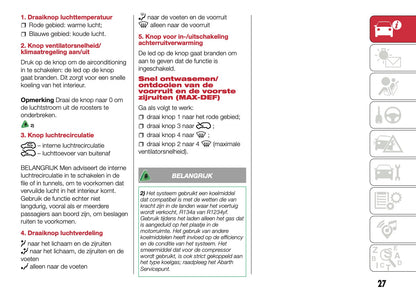 2016-2017 Abarth 500/595 Gebruikershandleiding | Nederlands