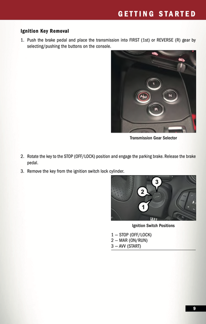 2017 Alfa Romeo 4C Spider Owner's Manual | English