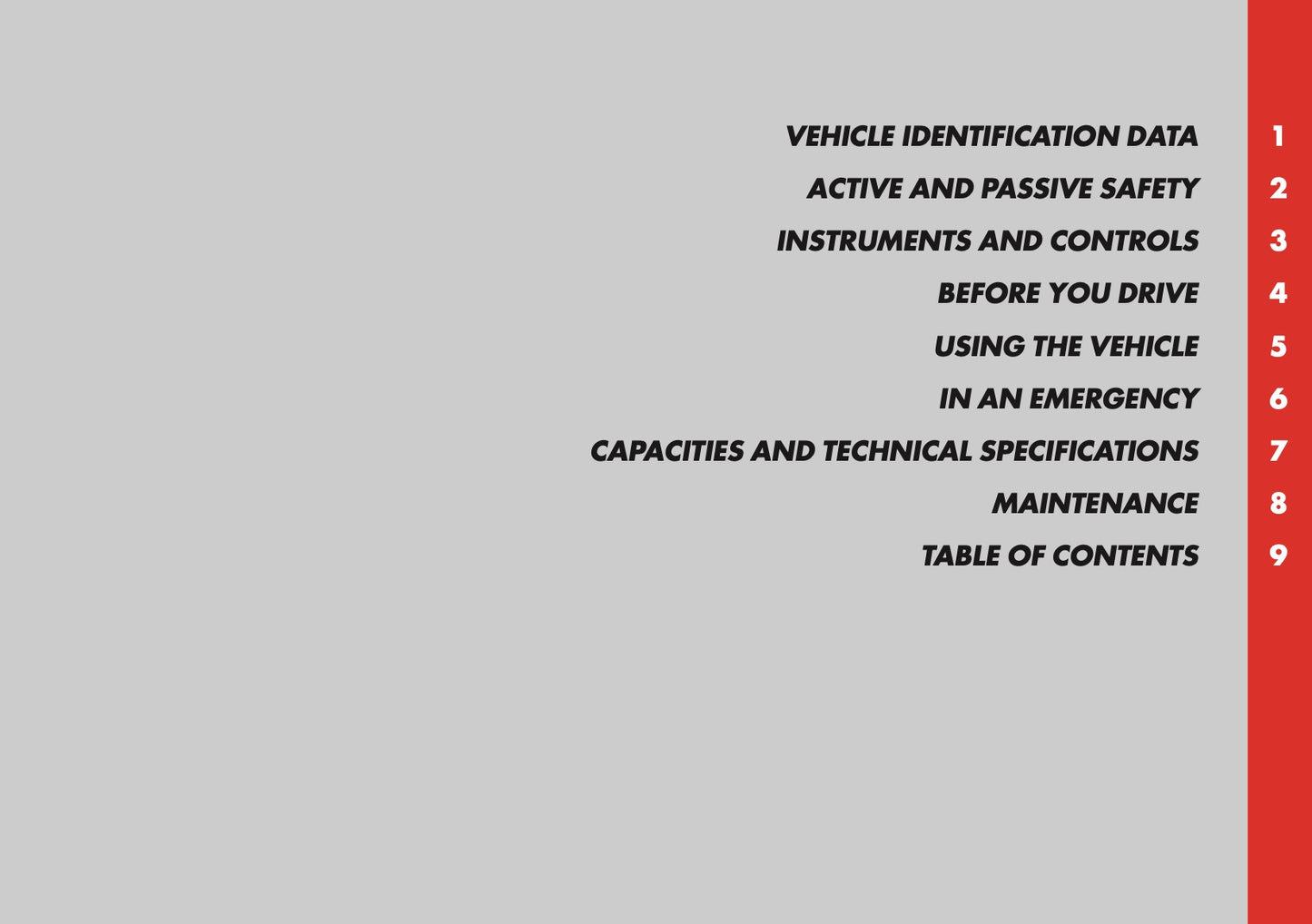 2009-2010 Alfa Romeo 8C Spider Owner's Manual | English