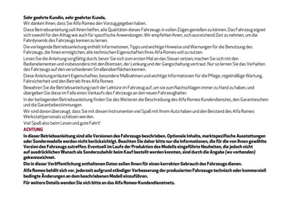 2020-2021 Alfa Romeo Giulia Owner's Manual | German