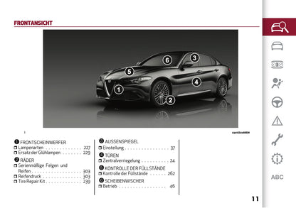 2020-2021 Alfa Romeo Giulia Owner's Manual | German