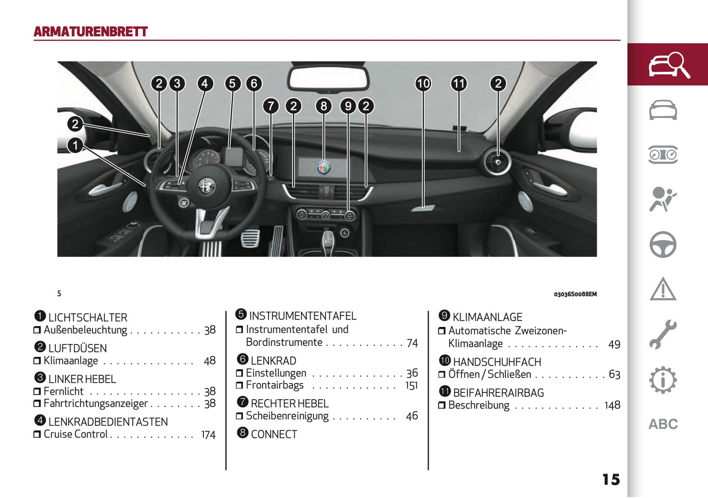 2020-2021 Alfa Romeo Giulia Owner's Manual | German