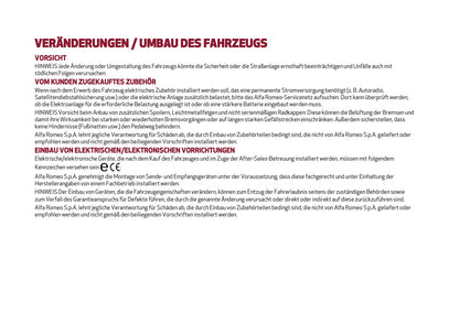 2020-2021 Alfa Romeo Giulia Owner's Manual | German