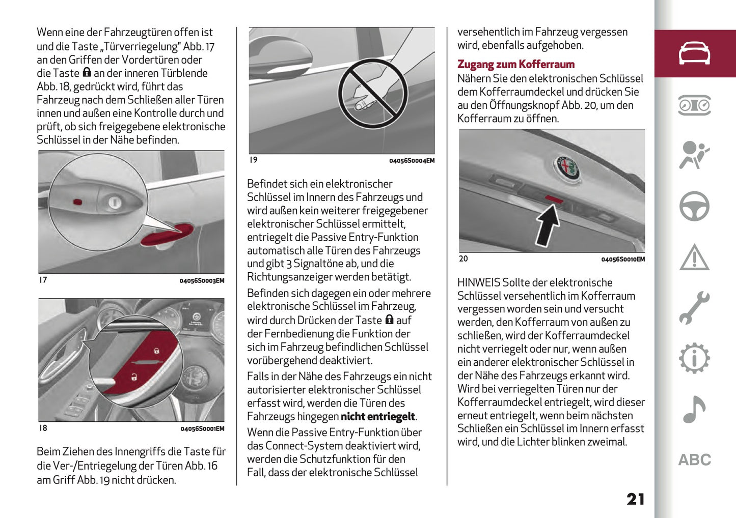 2022-2023 Alfa Romeo Giulia Owner's Manual | German