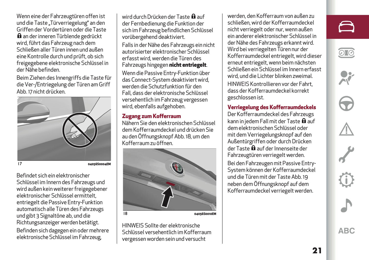 2024-2025 Alfa Romeo Giulia Owner's Manual | German