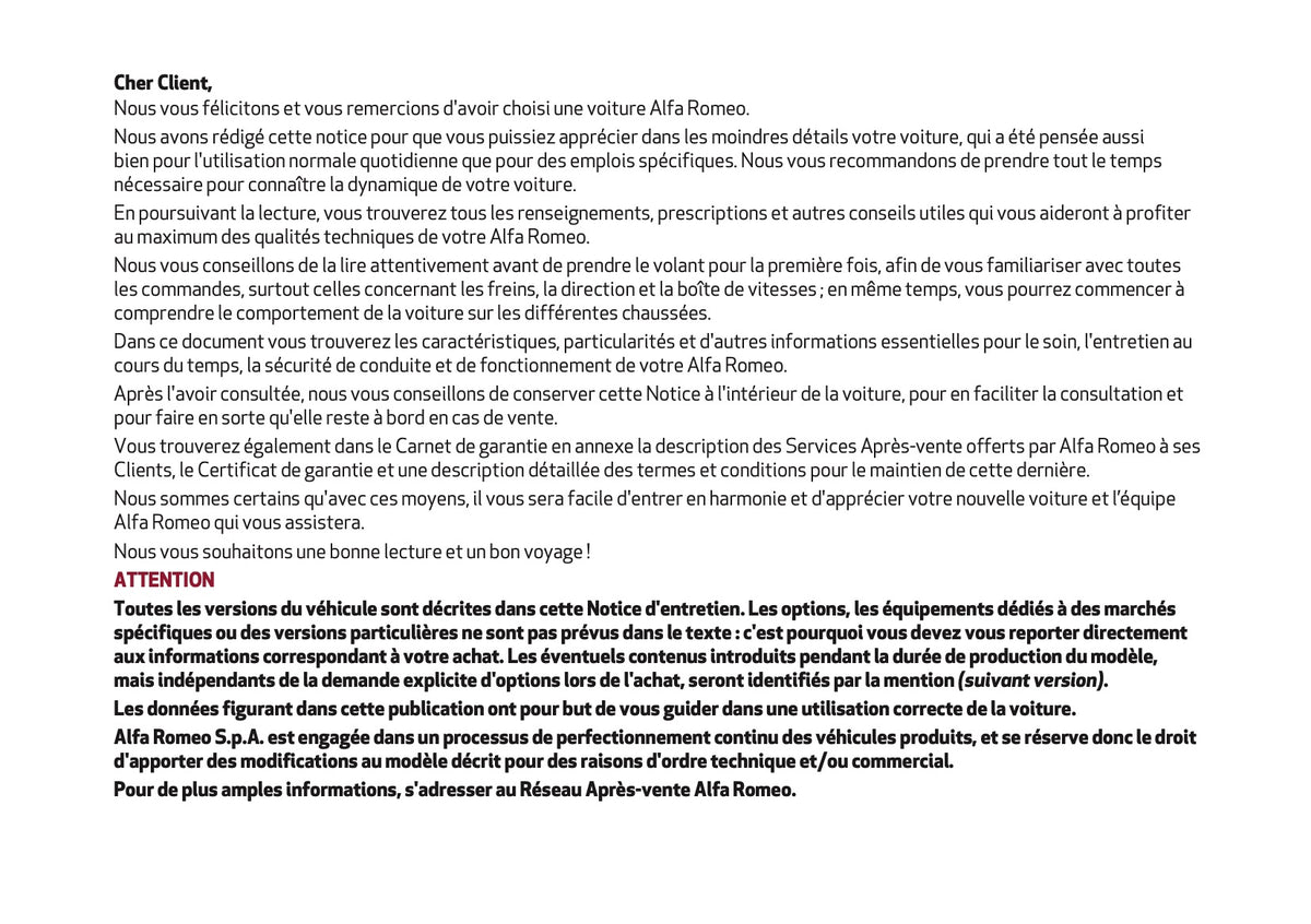 2022 Alfa Romeo Giulia Owner's Manual | French
