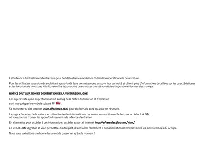 2023 Alfa Romeo Giulia Owner's Manual | French