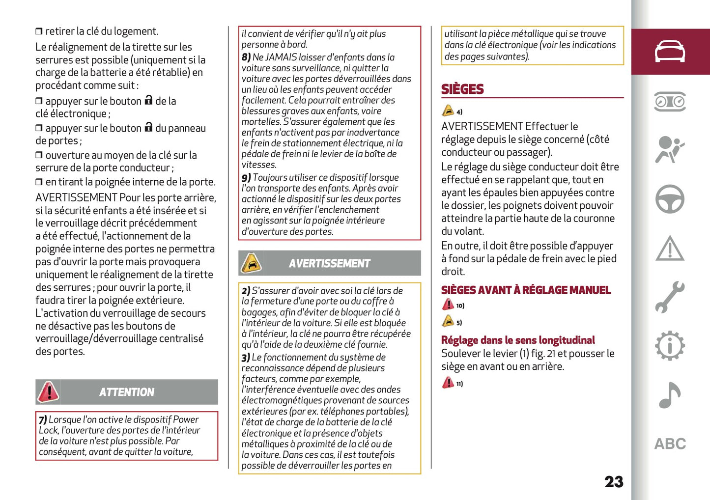2023 Alfa Romeo Giulia Owner's Manual | French