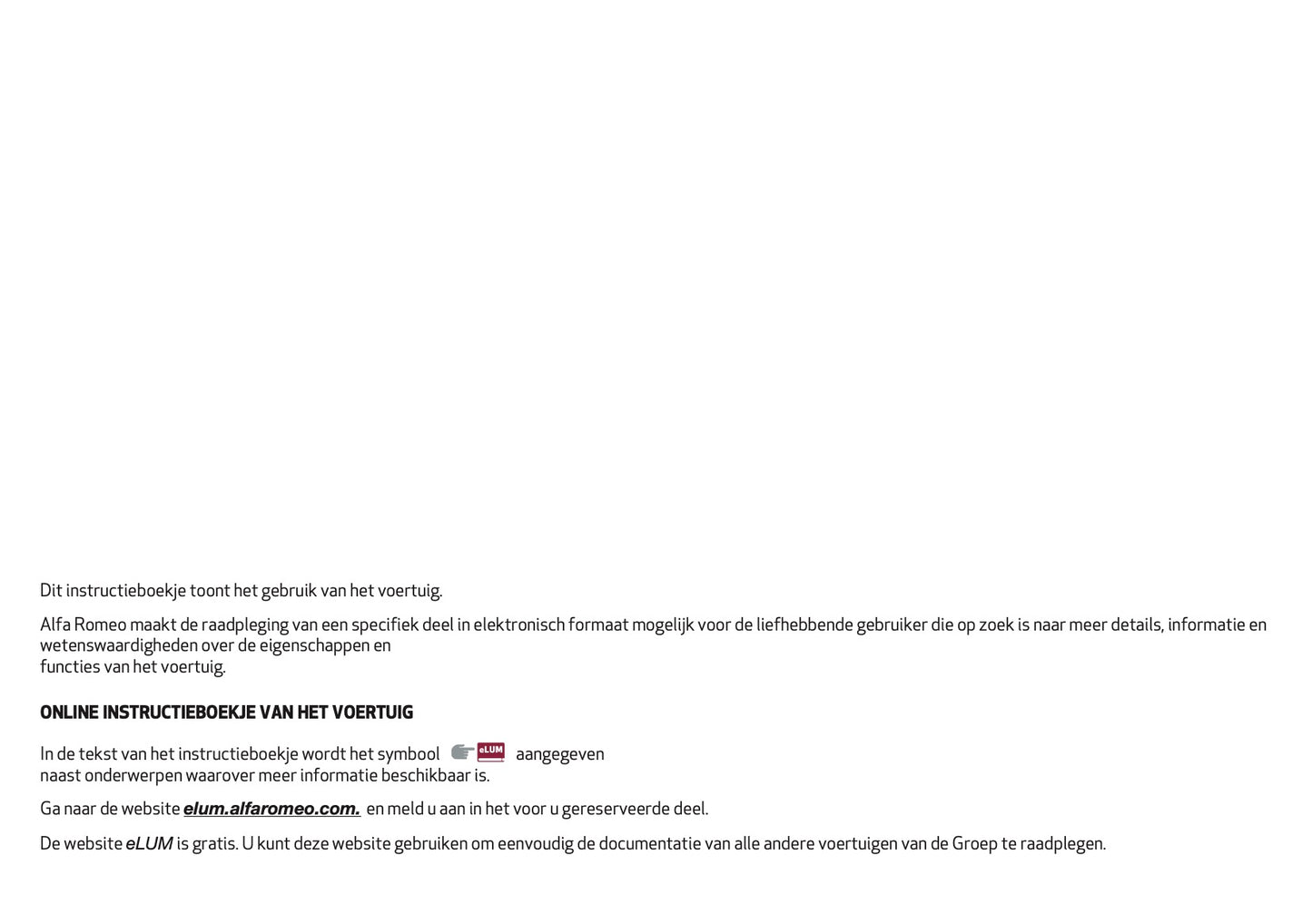 2018 Alfa Romeo Giulia Owner's Manual | Dutch