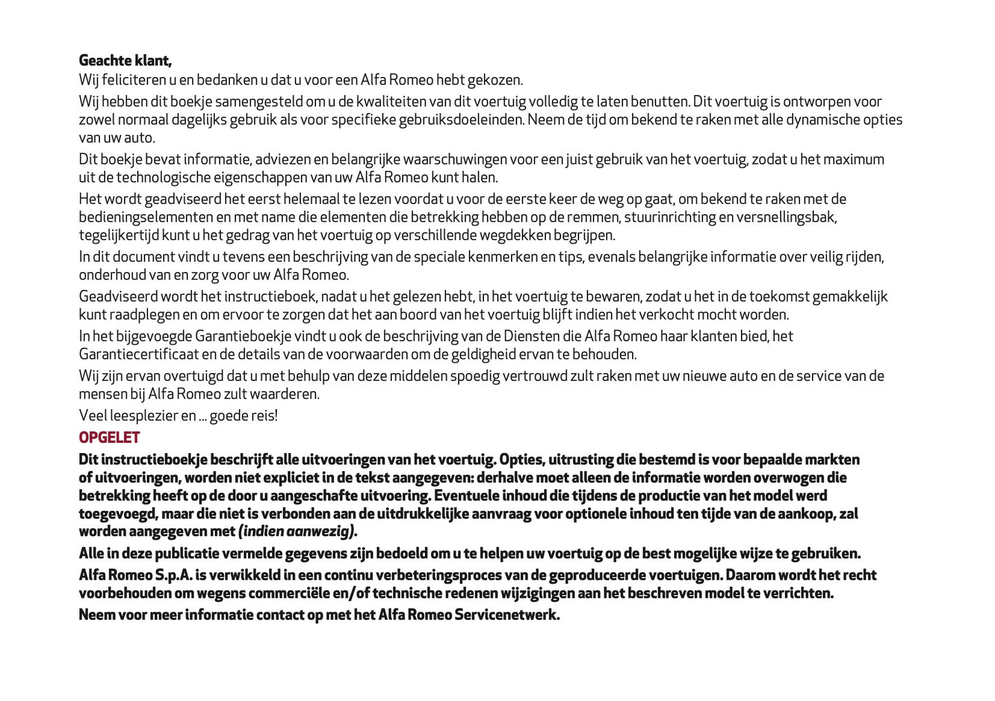 2020 Alfa Romeo Giulia Gebruikershandleiding | Nederlands