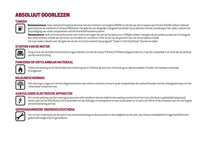 2020 Alfa Romeo Giulia Gebruikershandleiding | Nederlands