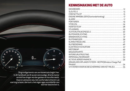 2026 Alfa Romeo Giulia Owner's Manual | Dutch