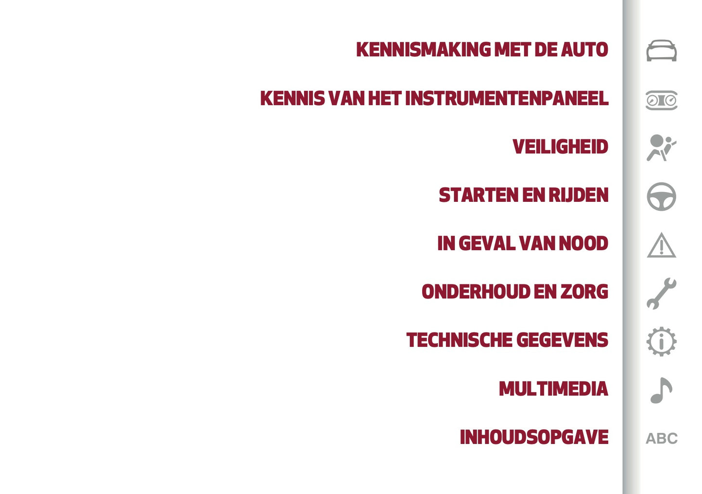 2026 Alfa Romeo Giulia Owner's Manual | Dutch