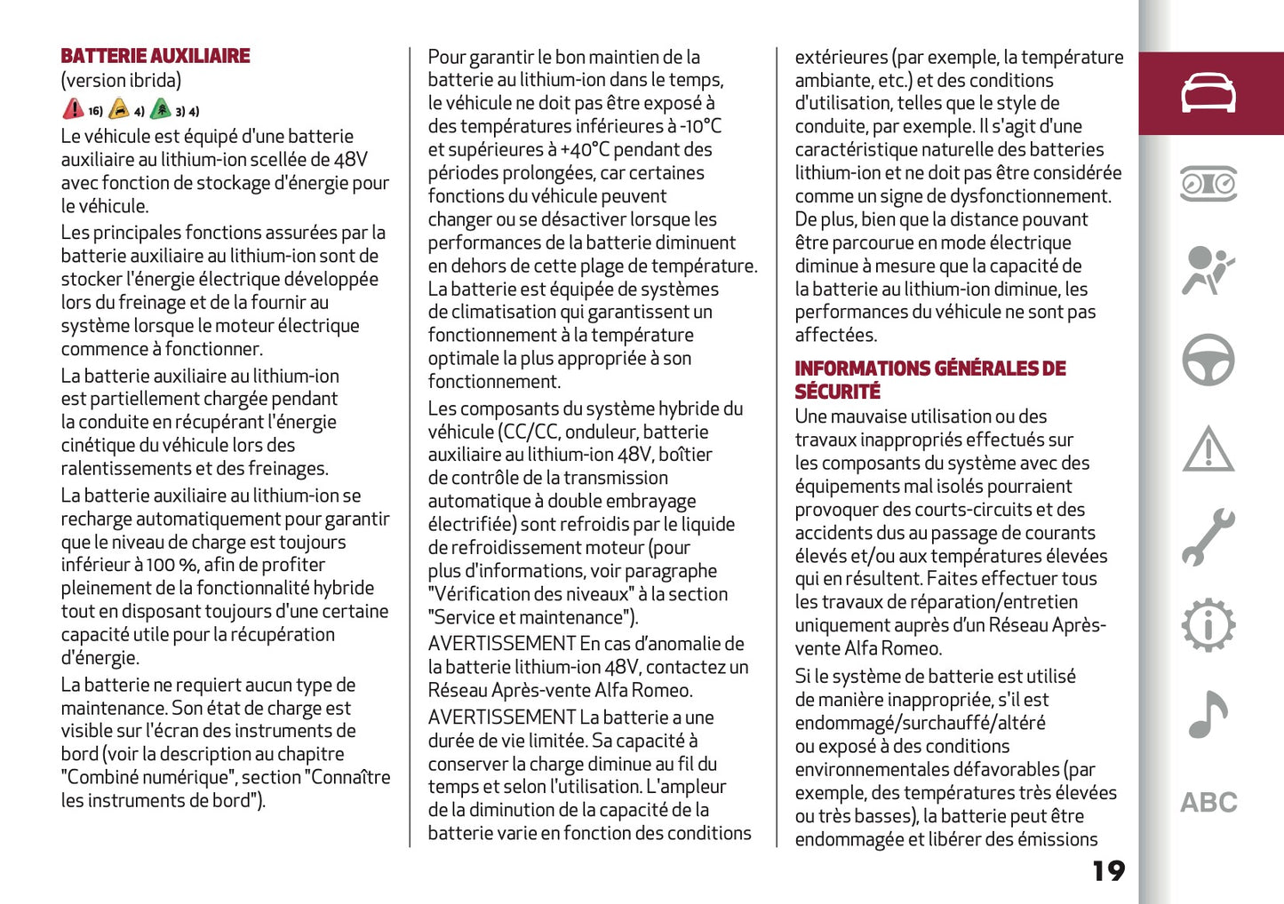 2026 Alfa Romeo Junior Owner's Manual | French