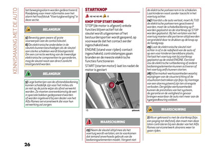 2026 Alfa Romeo Junior Gebruikershandleiding | Nederlands