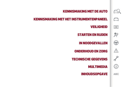 2026 Alfa Romeo Junior Gebruikershandleiding | Nederlands