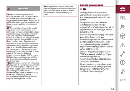 2019 Alfa Romeo Stelvio Owner's Manual | Dutch