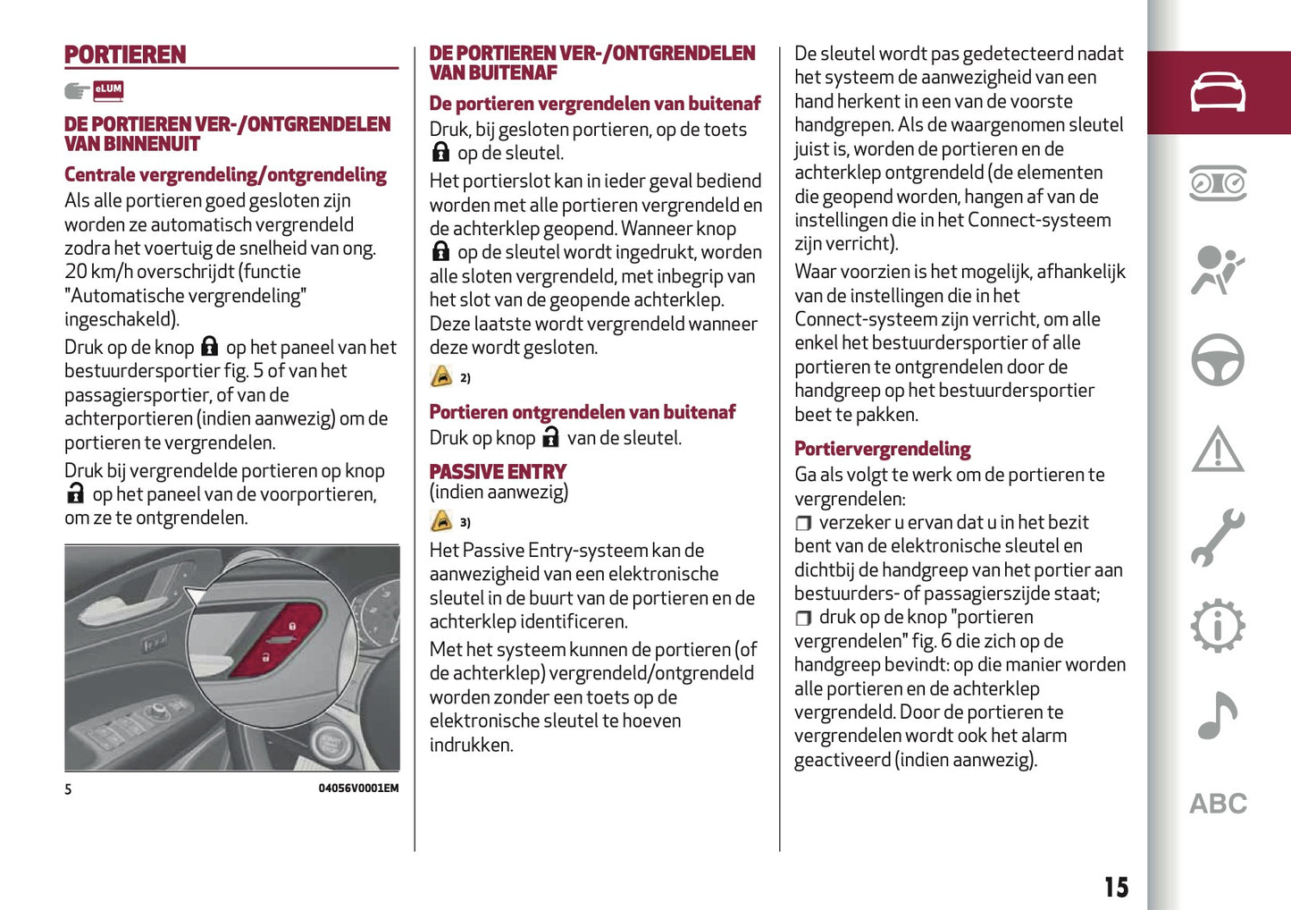 2019 Alfa Romeo Stelvio Owner's Manual | Dutch