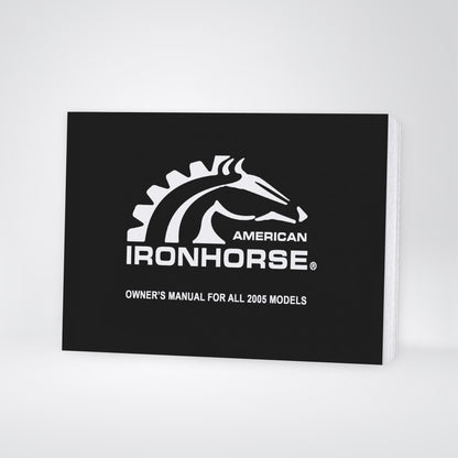 2005 American IronHorse Owner's Manual | English