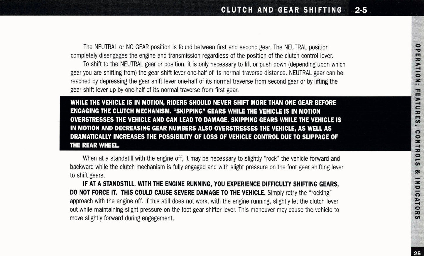 2005 American IronHorse Owner's Manual | English