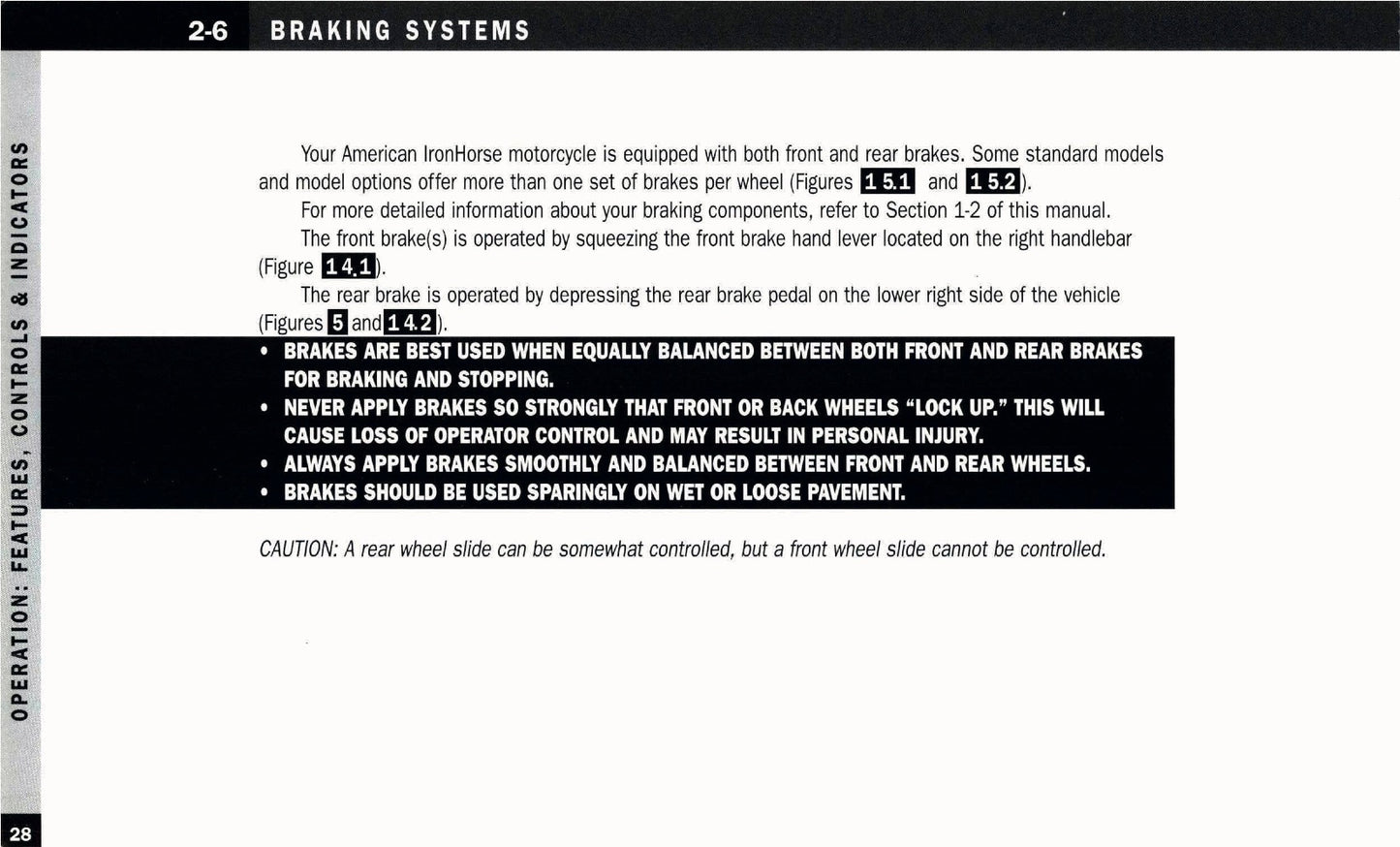 2005 American IronHorse Owner's Manual | English
