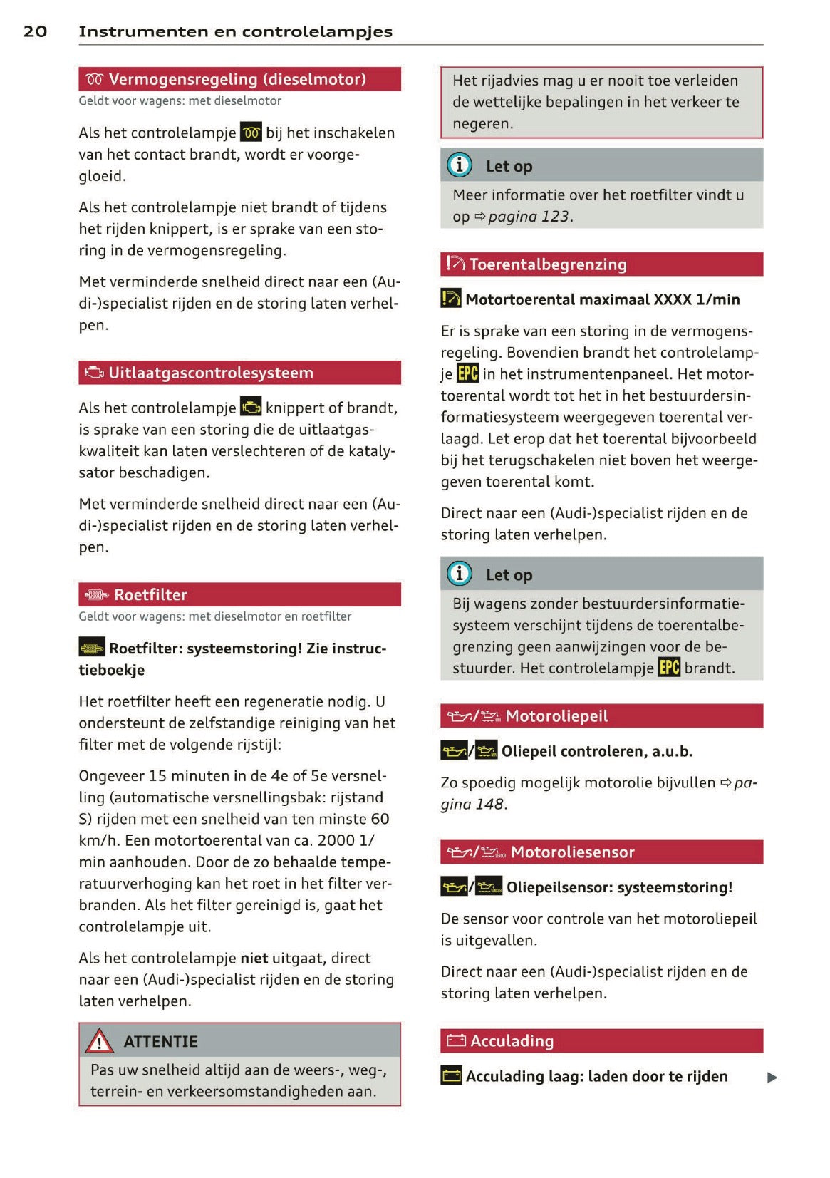 2012 Audi A1 Owner's Manual | Dutch