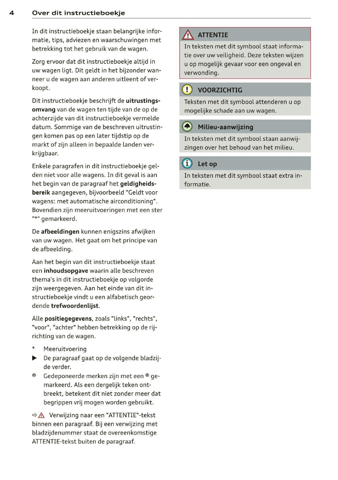 2012 Audi A1 Owner's Manual | Dutch