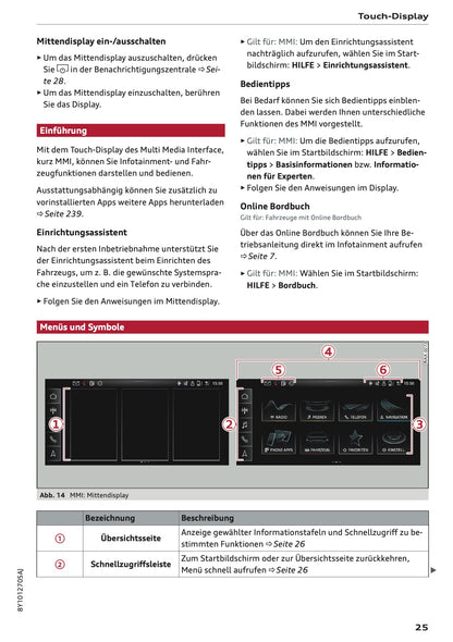 2025-2026 Audi A3 Owner's Manual | German