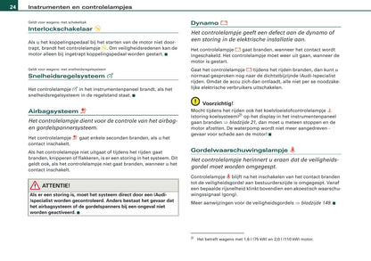 2007-2008 Audi A3 Owner's Manual | Dutch