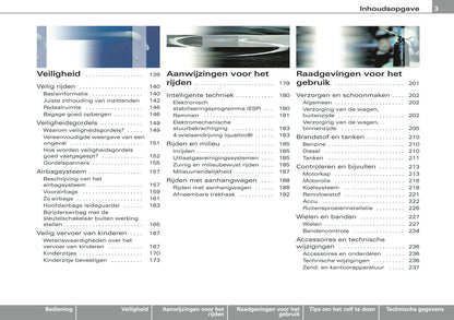 2007-2008 Audi A3 Owner's Manual | Dutch