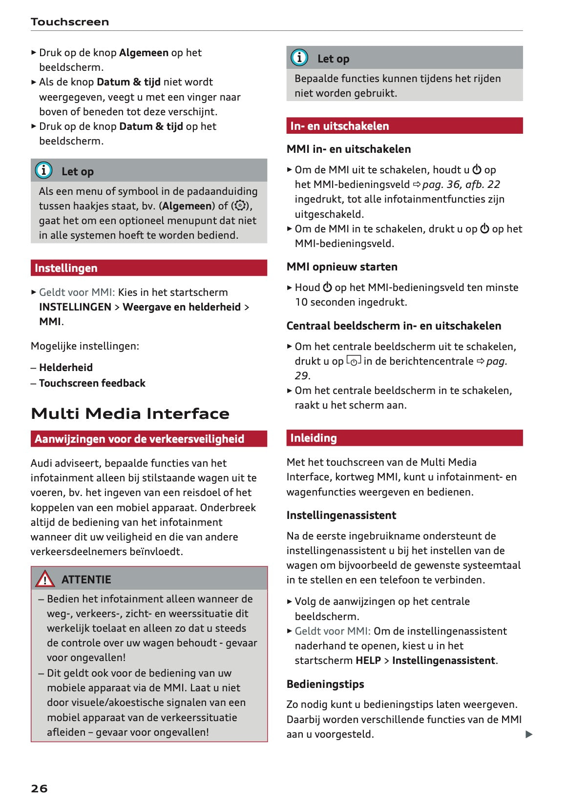 2022 Audi A3 Gebruikershandleiding | Nederlands