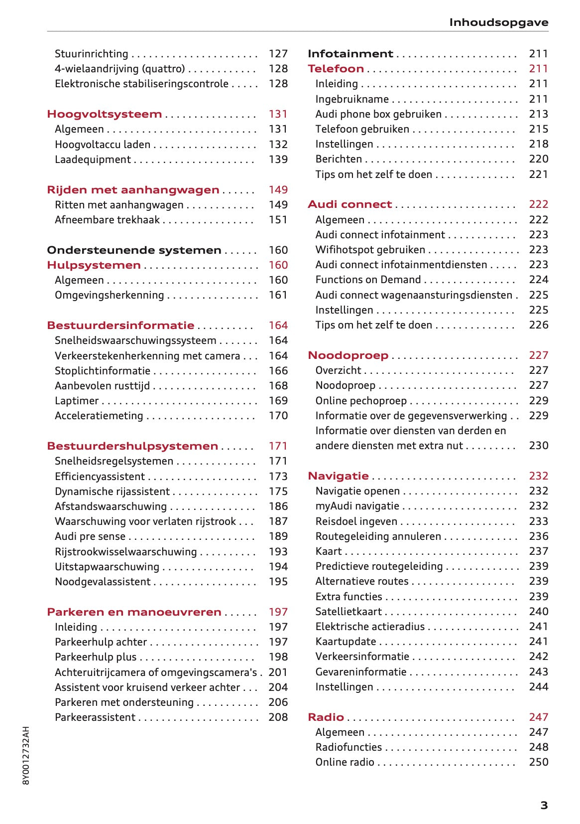 2022 Audi A3 Gebruikershandleiding | Nederlands