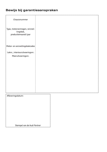 2021-2022 Audi A4 Owner's Manual | Dutch