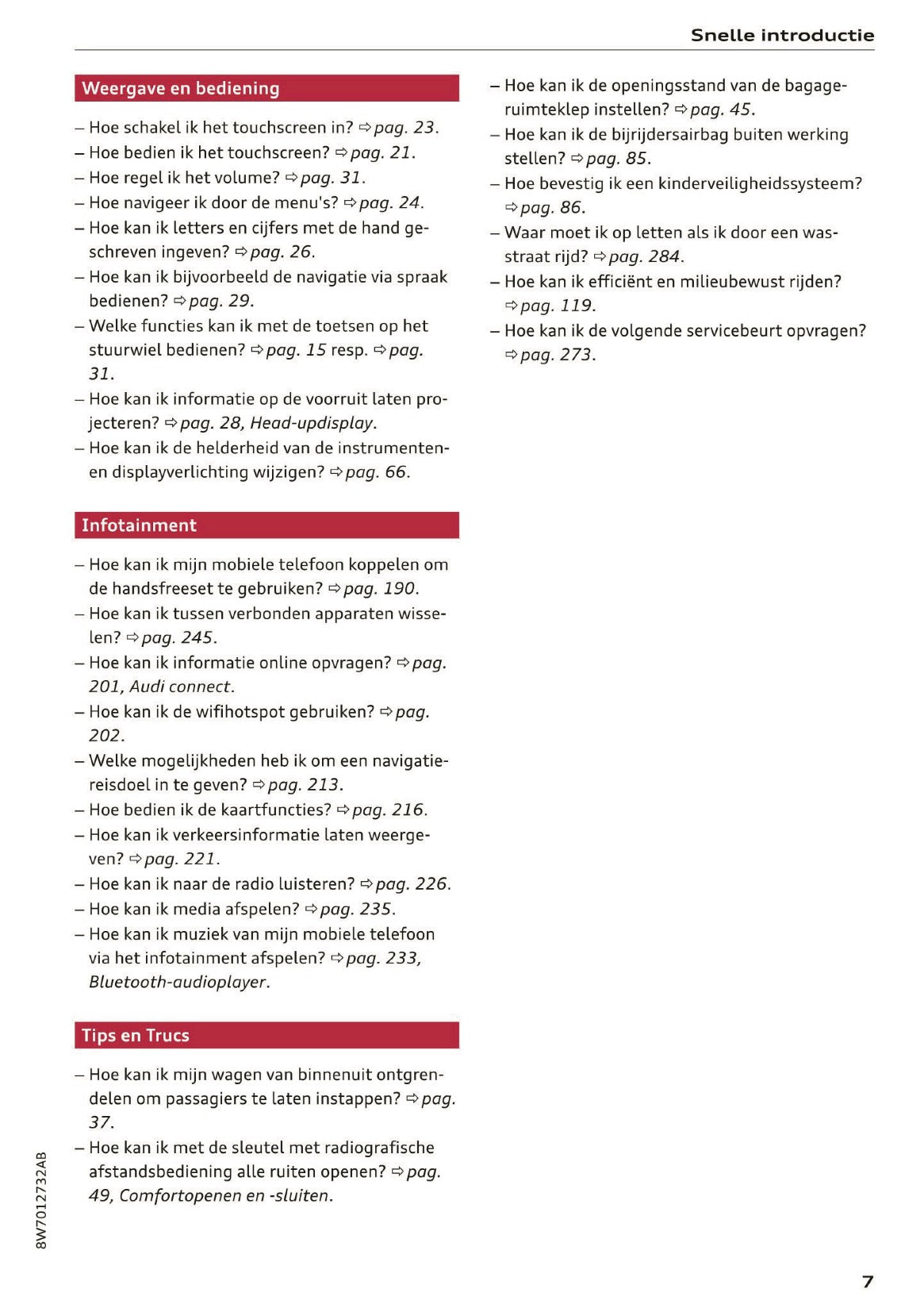 2020 Audi A5 Gebruikershandleiding | Nederlands