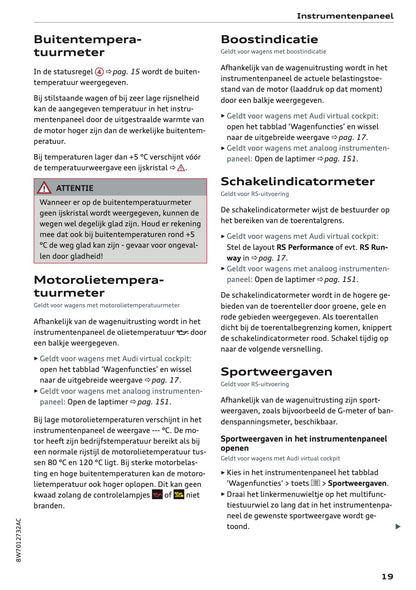 2020-2021 Audi A5 Owner's Manual | Dutch