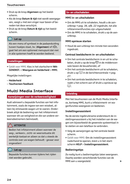 2020-2021 Audi A5 Owner's Manual | Dutch