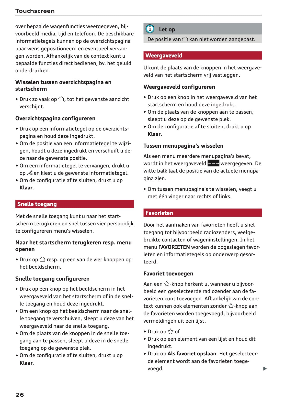 2020-2021 Audi A5 Owner's Manual | Dutch
