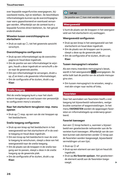 2020-2021 Audi A5 Owner's Manual | Dutch