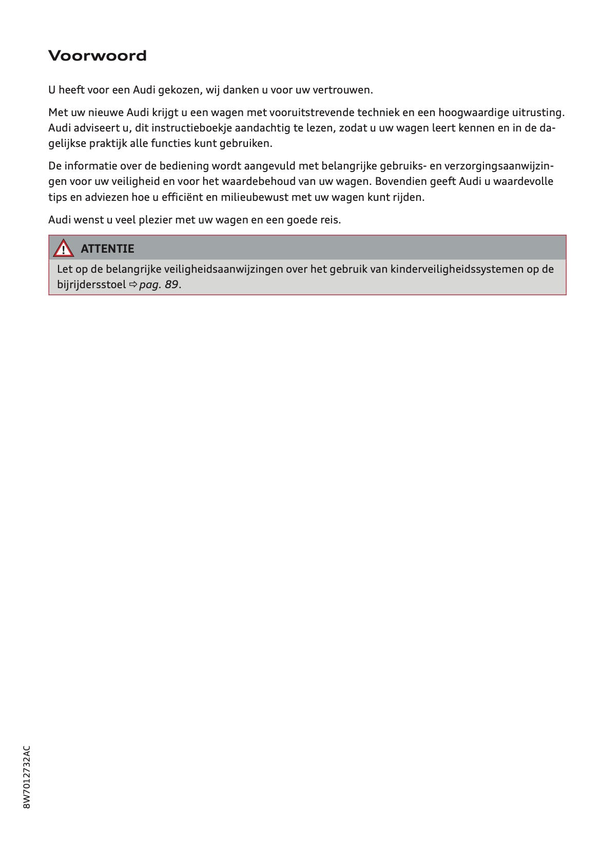 2020-2021 Audi A5 Owner's Manual | Dutch