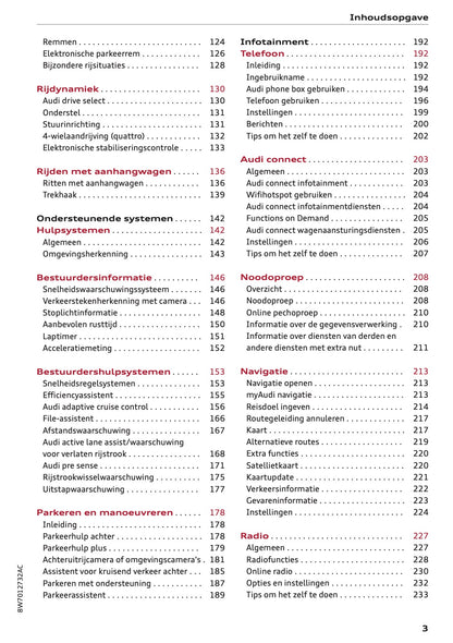2020-2021 Audi A5 Owner's Manual | Dutch