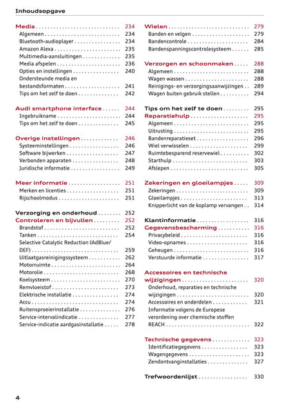 2020-2021 Audi A5 Owner's Manual | Dutch