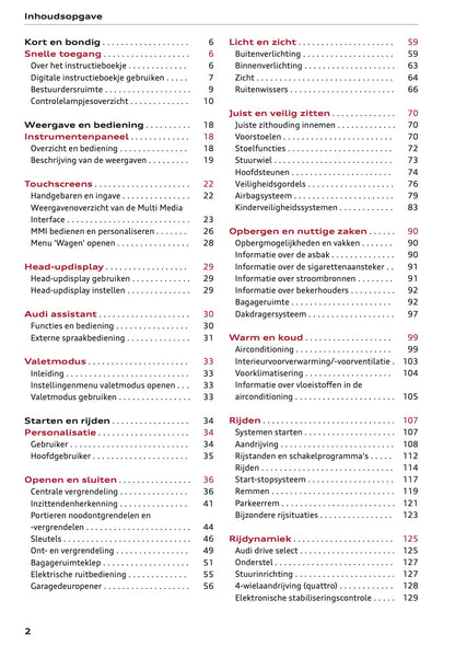2026 Audi A5 Gebruikershandleiding | Nederlands